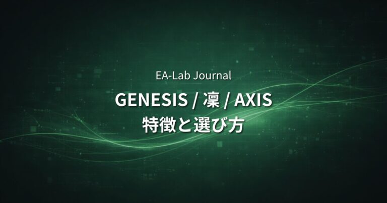 【EA比較】GENESIS・凜・AXISの違いは？MT5自動売買のおすすめと選び方を徹底解説