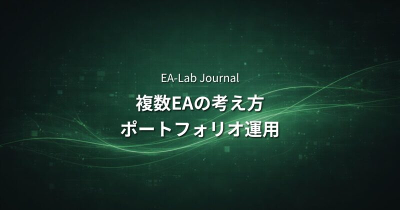 EAポートフォリオ運用｜複数EAの考え方