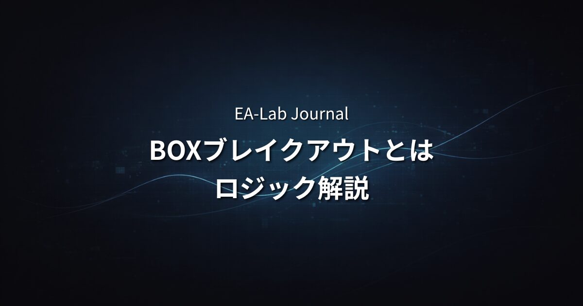 BOXブレイクアウトとは？GENESISが採用したロジックをわかりやすく解説のアイキャッチ画像