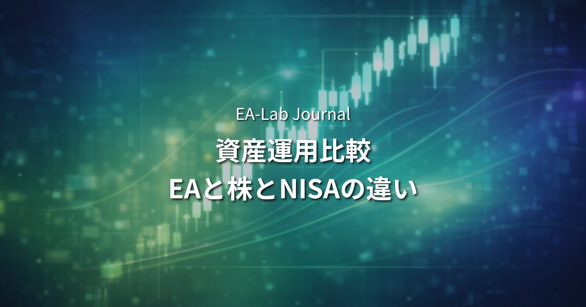 FXのEAと株・NISAは何が違うのか？資産運用として比較のアイキャッチ画像