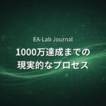 EAで資産1000万円を目指すために必要な期間と現実的なプロセス
