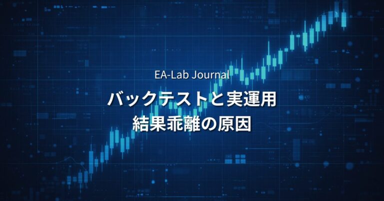 EAのバックテストと実運用で結果が乖離する5つの原因