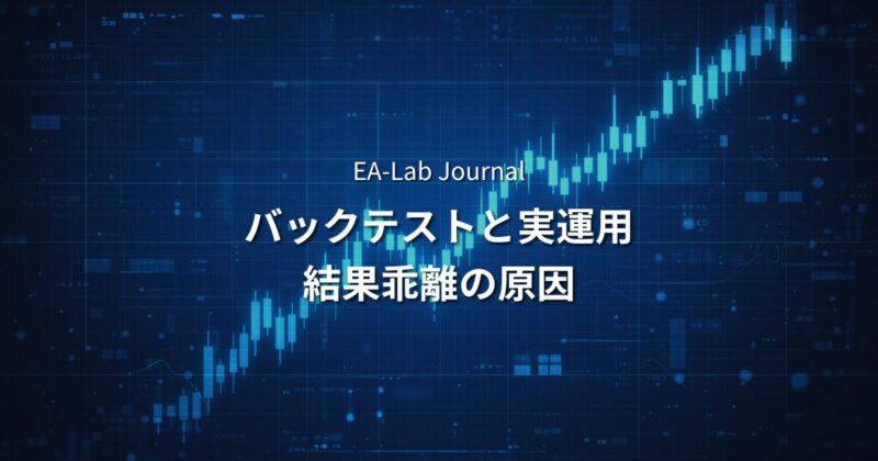 EAのバックテストと実運用で結果が乖離する5つの原因