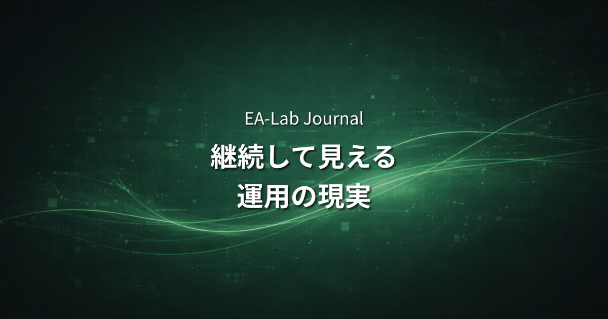 EAを1年続けた人だけがわかること｜継続して見えてくる運用の現実のアイキャッチ画像