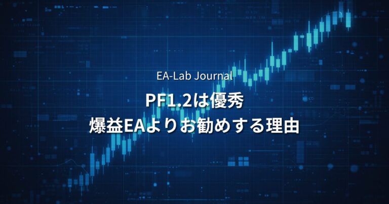 PF1.2でも優秀なEAと言える理由｜爆益EAが危険な本当の理由