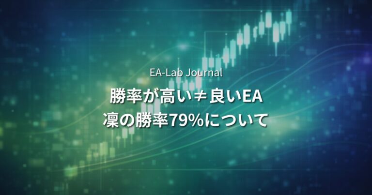 EAは「勝率が高い＝良いEA」ではない｜凜の勝率79%が示す本当の意味